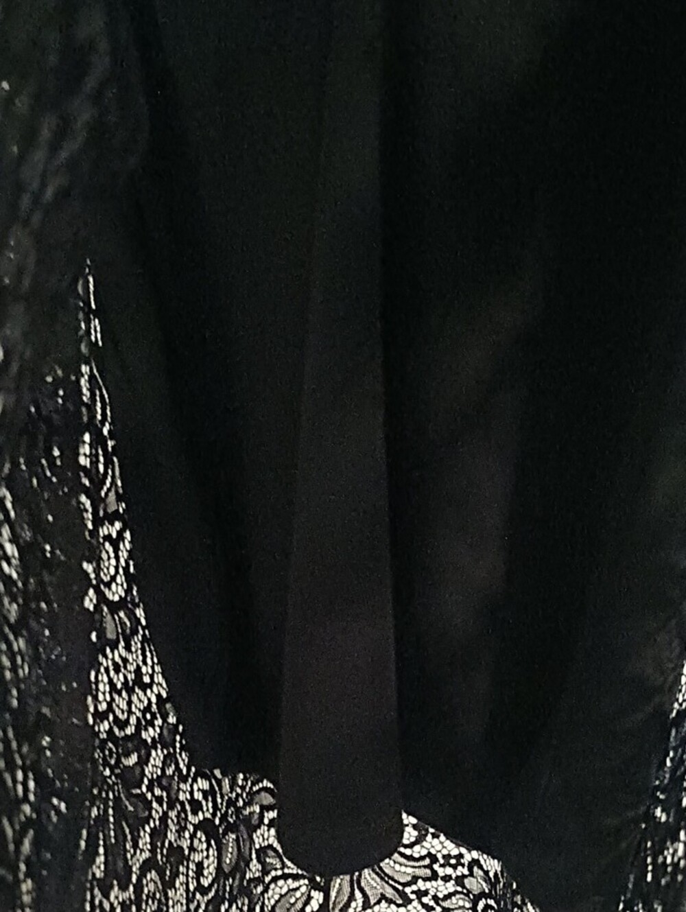 Torrid Black Lacey V-neck Short Sleeve Maxi Dress with Lining Size 20 - Picture 10 of 12